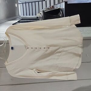 Old Navy Henley Shirt Top Size Small